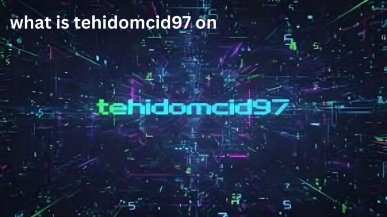 What Is Tehidomcid97 On